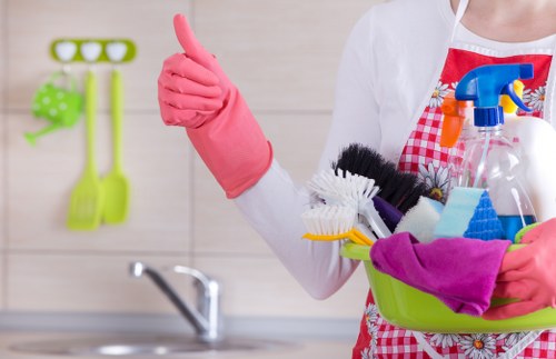 Commercial cleaner maintaining an office in Hackney