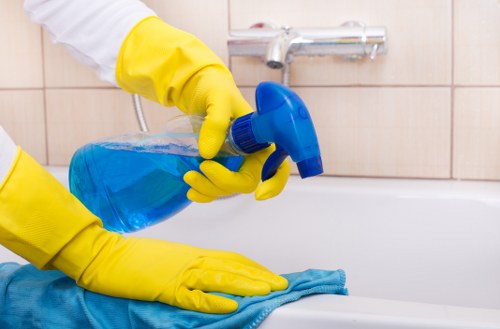 Detailed builders cleaning for a renovated kitchen in Hackney
