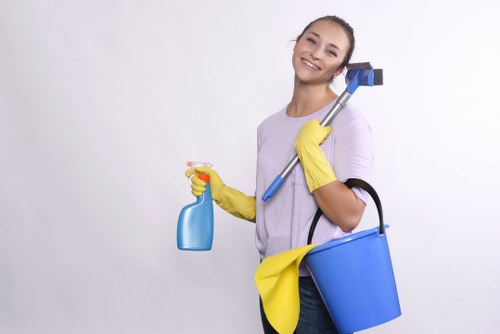 Local cleaner working in a Hackney property with practical access needs