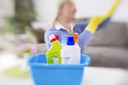 Detailed cleaning of cupboards and appliances before moving into a Hackney home
