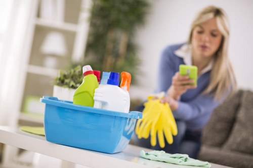 Shared stairwell and landing cleaning in Hackney flats